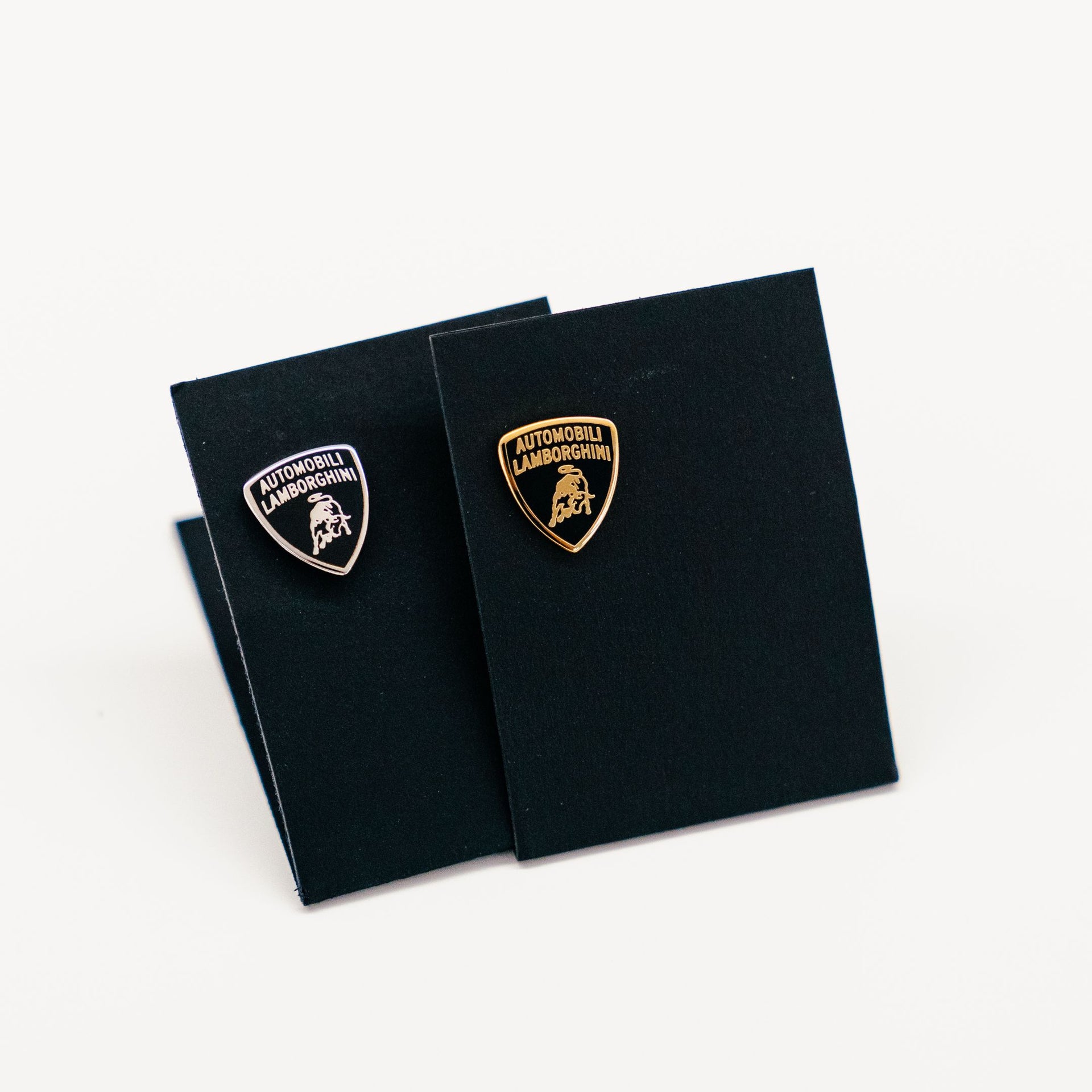 Lamborghini Squadra Corse Leather Keyring Black